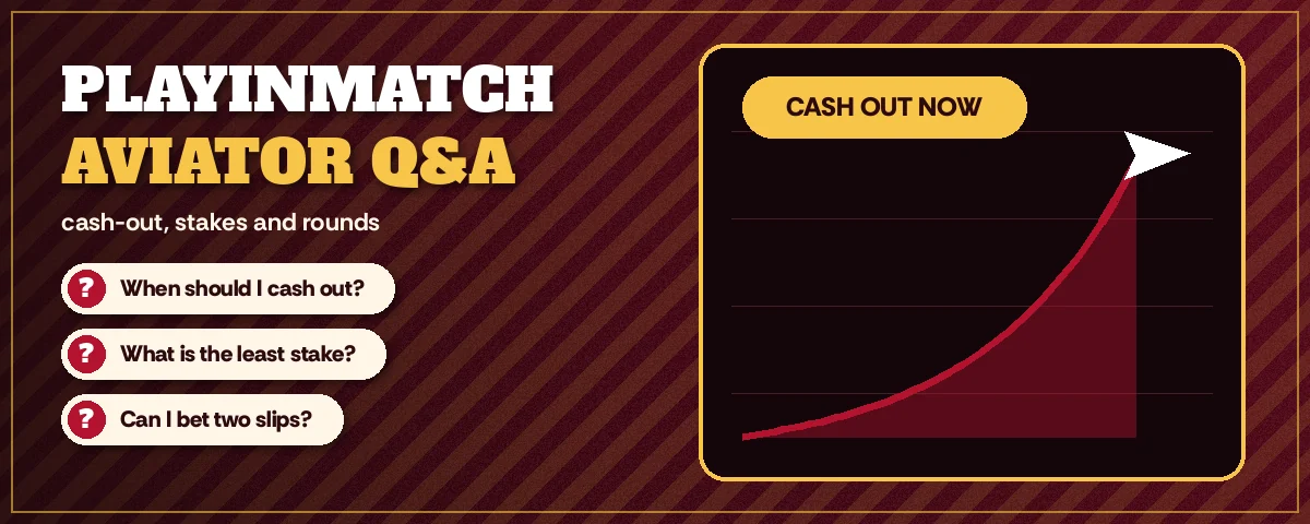 Aviator crash curve banner with cash-out marker above the questions