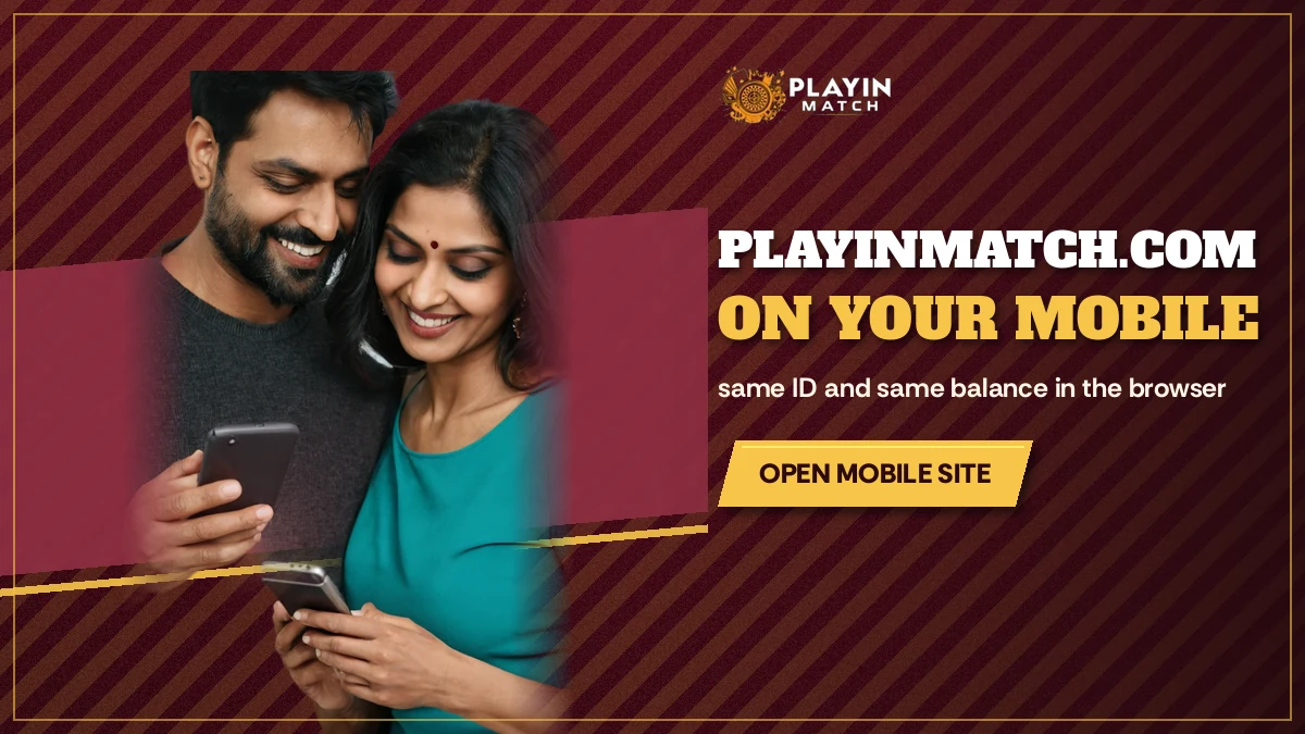 Adult man and woman study one phone as a PlayinMatch mirror address loads