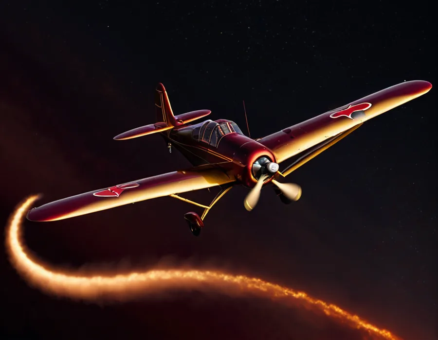 Small plane climbing a multiplier curve in the PlayinMatch Aviator game